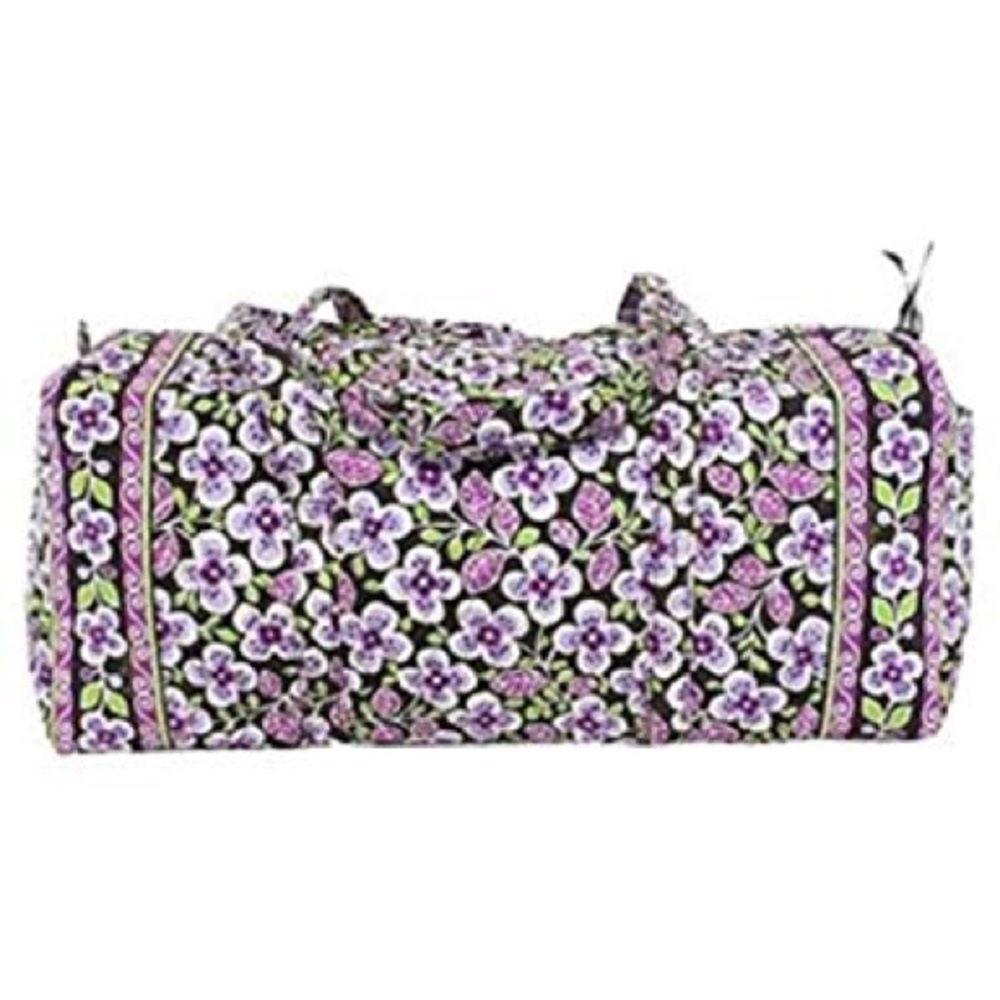 Vera Bradley Plum Petals large travel duffel